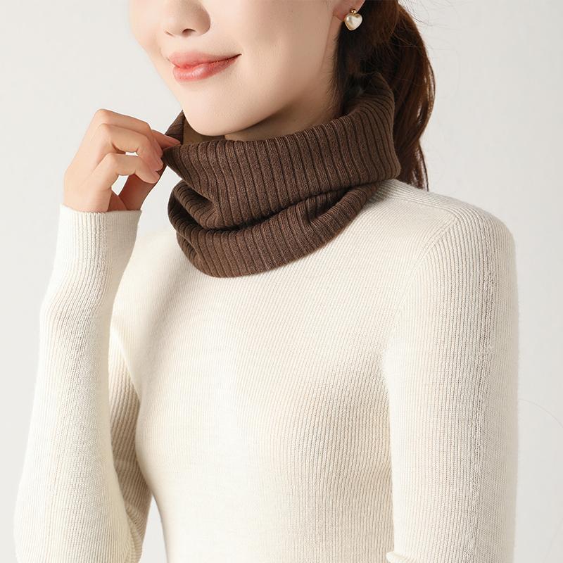 Women Winter Warm Multifunctional Neck Gaiter Headscarf Face Cover 3 In 1 Thermal Neck Warmer Headwrap Face Mask Cold Accessory