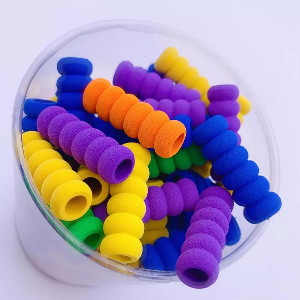 Writing Aid Handwriting Pencil Gripper Non-slip Pencil Cover Soft Foam Pencil Holder Pencil Grips