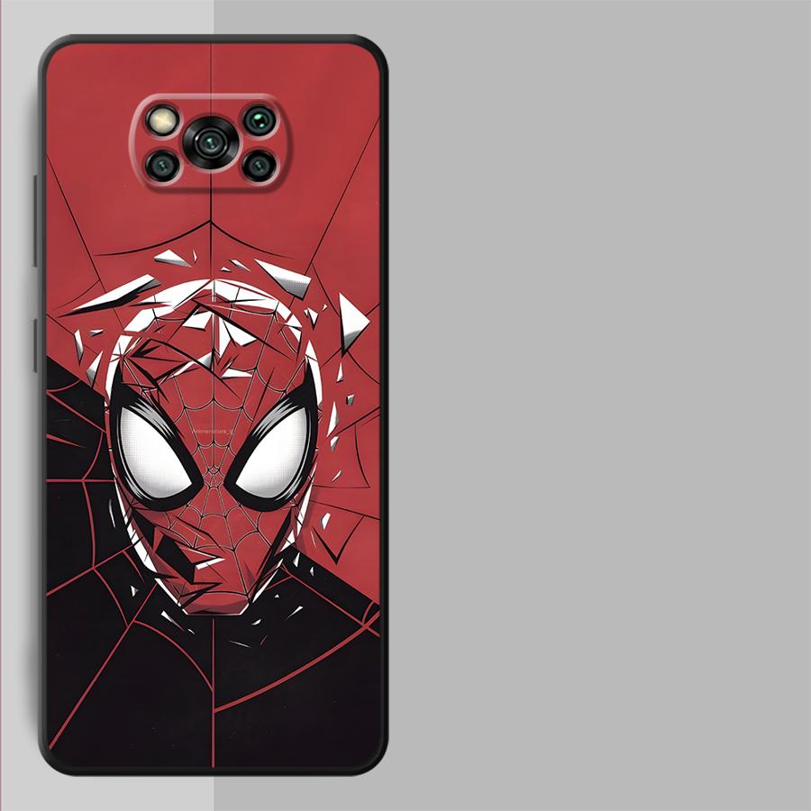

Marvel Spider Man Logo Funda Phone Cover Case for Xiaomi Poco F8 C71 M3 M4 M7 Pro C50 X3 X4 X5 X7 Pro M5 C75 C61 F1 F3 Poco F3