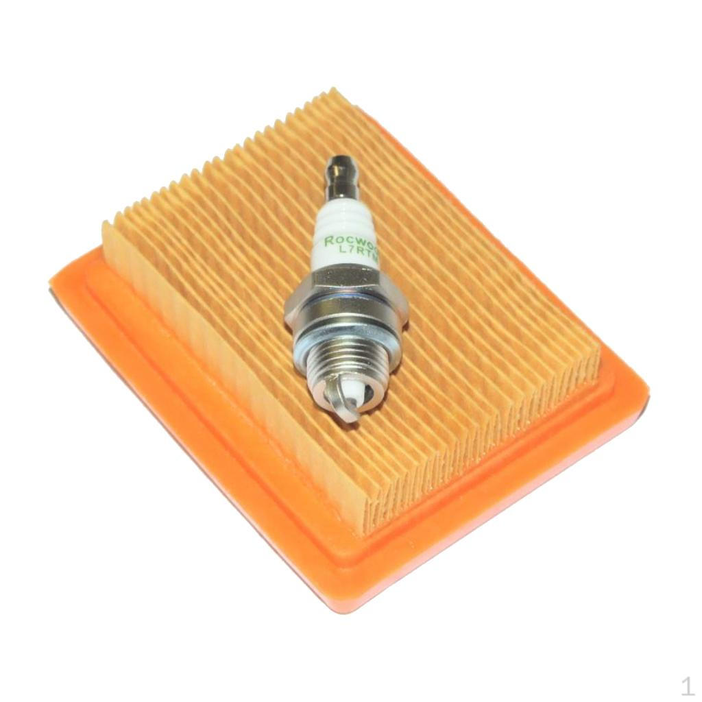 Air Filter and Spark Plug for FS120 FS250 BT120 FR350 HT250 MM55 Many Models