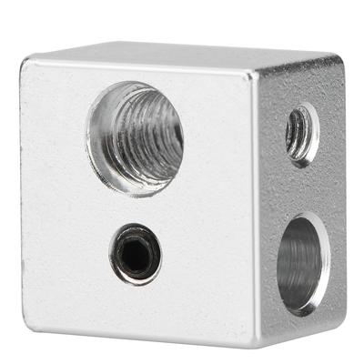 Blocco riscaldatore per estrusore MK10 in alluminio 20x20x13mm, filettatura M7, Heatbreak per stampante 3D