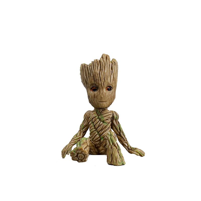6cm Cute Tree Man Groot Guardians of The Galaxy Marvel Avengers GK Toys Action Figure Kawaii Car Decoration Kids Charm Doll Gift