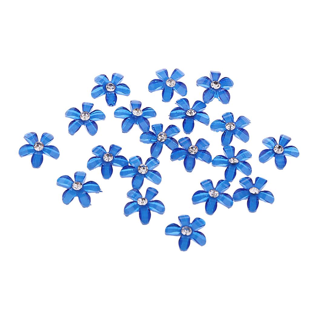 Resin Rhinestone Buttons Crystal Applique Decorative Buttons for Clothes Decoration Sewing Ornaments Craft Projects