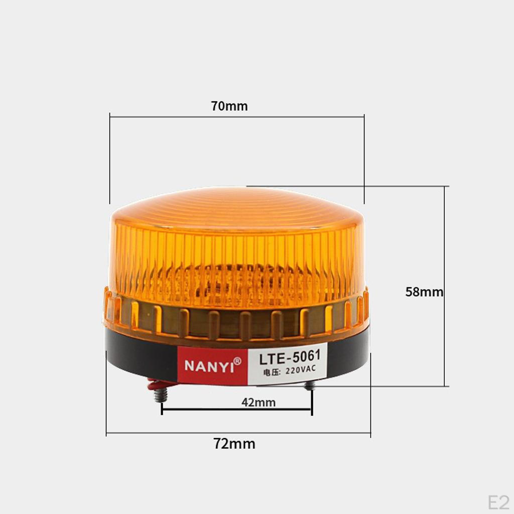Emergency LED Beacon Flashing Strobe Signal Warning Light Lamp Buzzer AC220V - Easy To Install