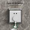 86 Type Waterproof Adhesive Socket Box: Bathroom Switch Cover & Plug Protector