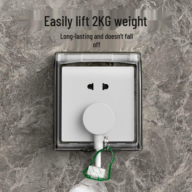86 Type Waterproof Adhesive Socket Box: Bathroom Switch Cover & Plug Protector