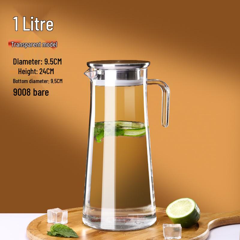 Commercial Cold Water Striped Acrylic Pitcher - Durable and Drop-Proof for Juice, Tea, Water, or Lemonade.