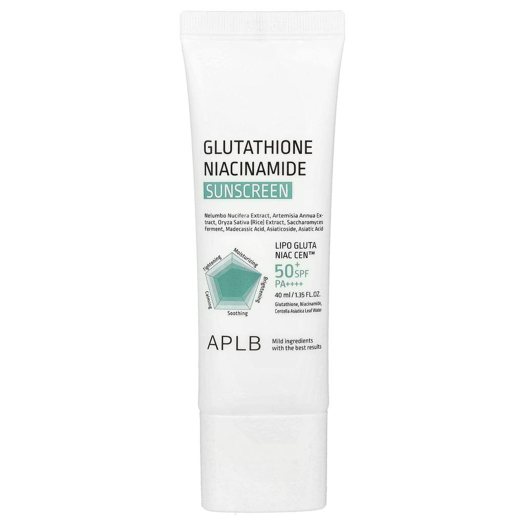 Glutathione Niacinamide, Sunscreen, Spf 50+ Pa ++++, 1.35 Fl Oz (40 Ml)