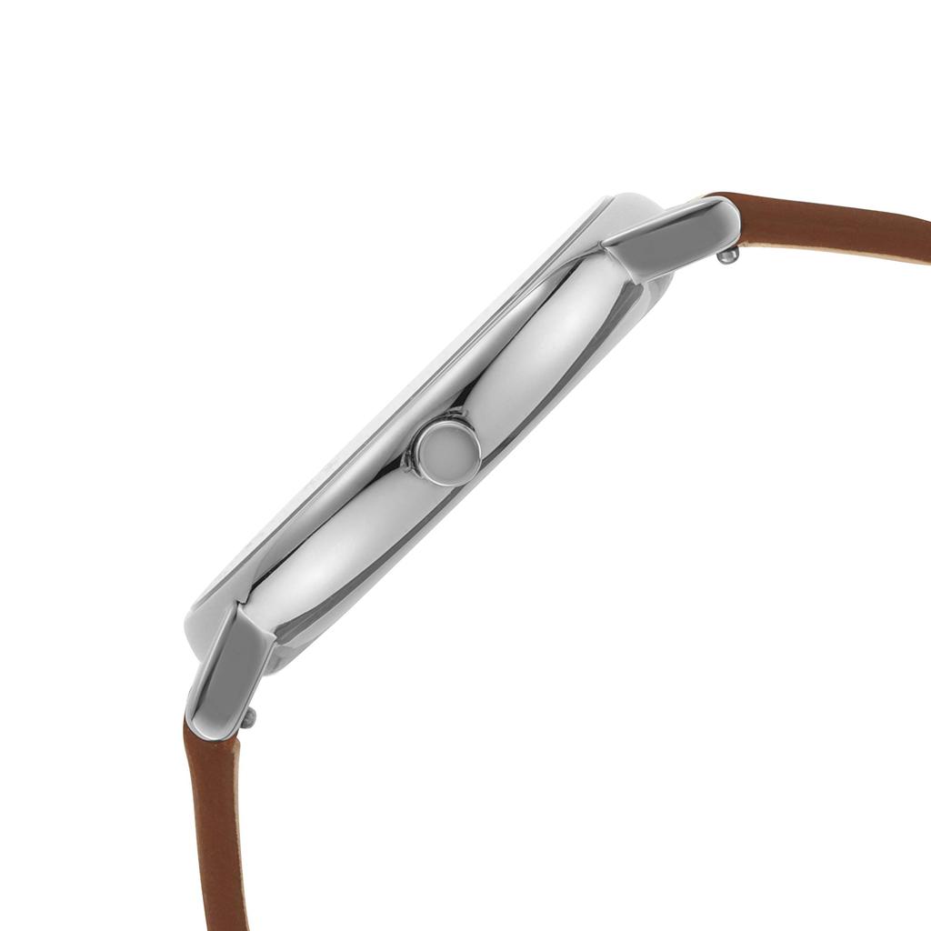 SIGNATUR Medium Brown Leather Watch Three-Hand