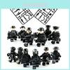 Moc Military Building Block Set Black Swat Jeep With Small Granule Assembly Toy Bag Pieces)