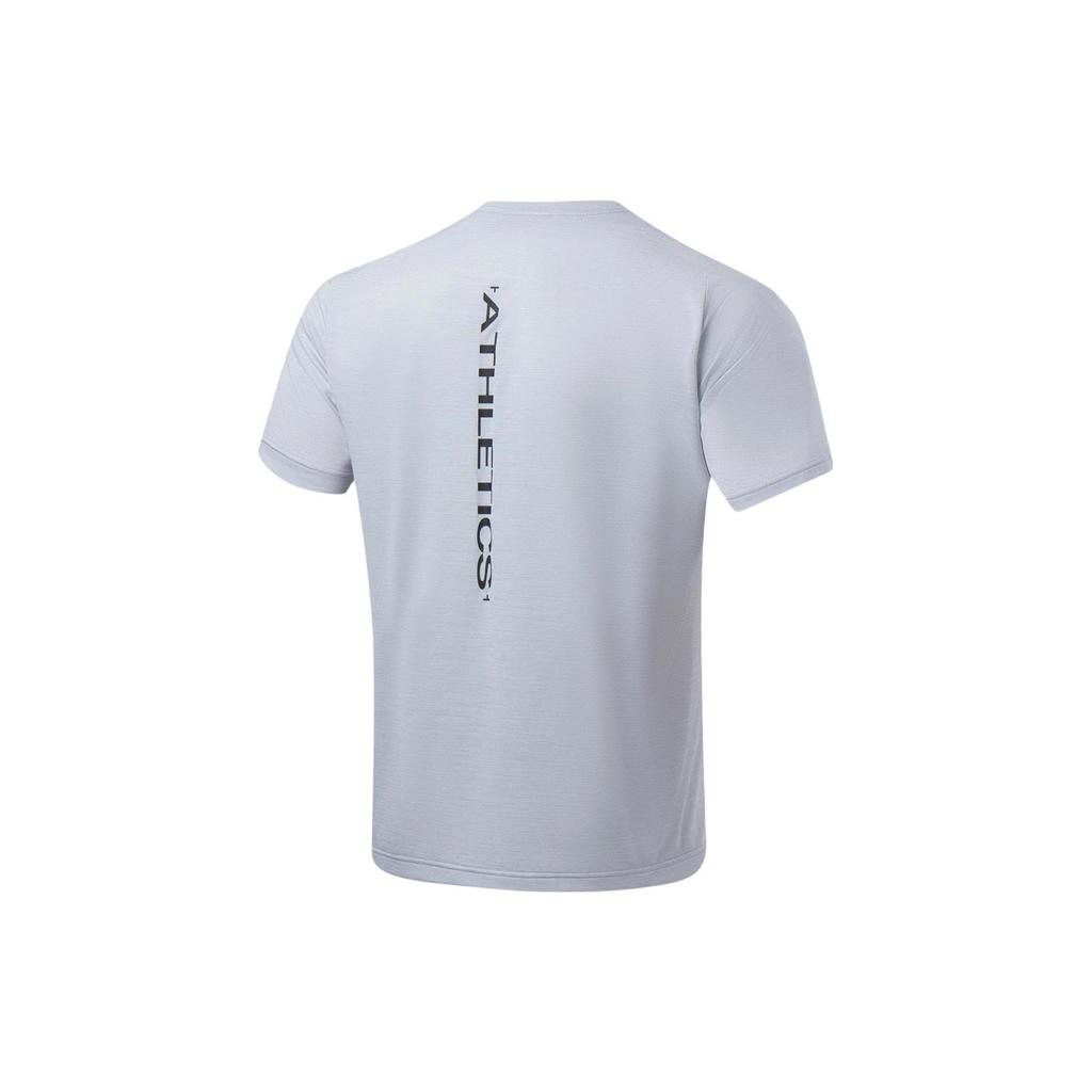 Li Ning Fitness Series T Shirt Men's Gray Heather Gray ATSU725-3