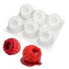 Premium Silikonform 6-fach Himbeer-Mousse-Kuchenform - Obst Schokolade Dessert Silikon Backform Dekorationswerkzeug