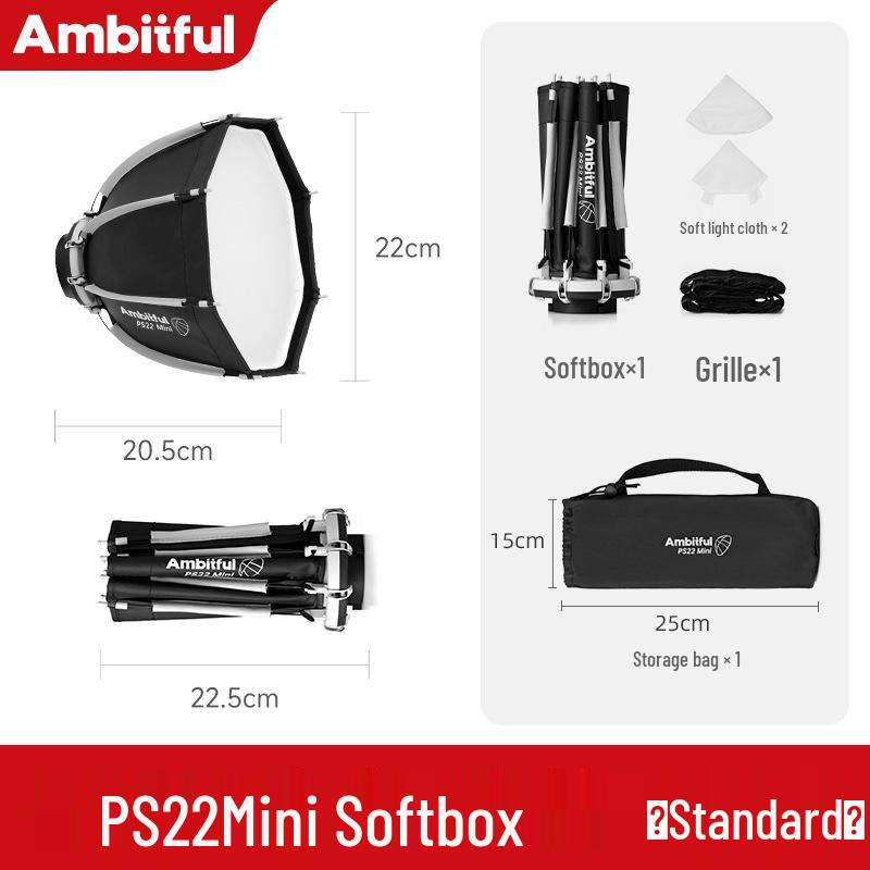 Ambitful Zhijie Quick Install Octagonal Softbox for Godox TT520II & V1 Flash