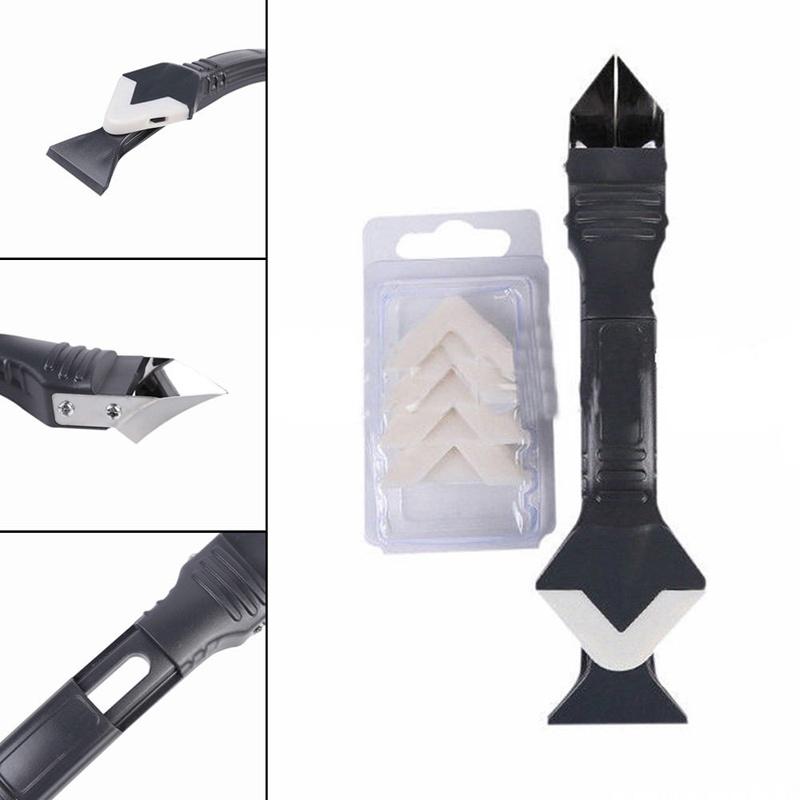 Versatile 3-in-1 Silicone Sealant Tool Kit Featuring Stylish Design And Organized Storage For Easy Use