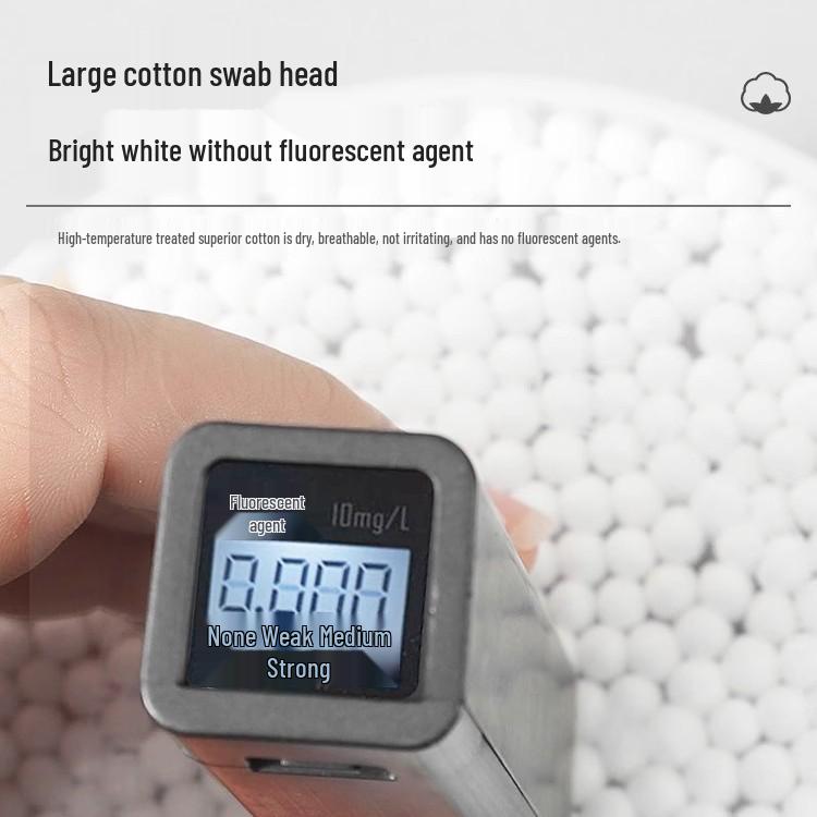 Baumwollstäbchen aus Bambus: Großer Kopf, Beidseitig für Medizinischen Gebrauch und Baby-Ohrenreinigung