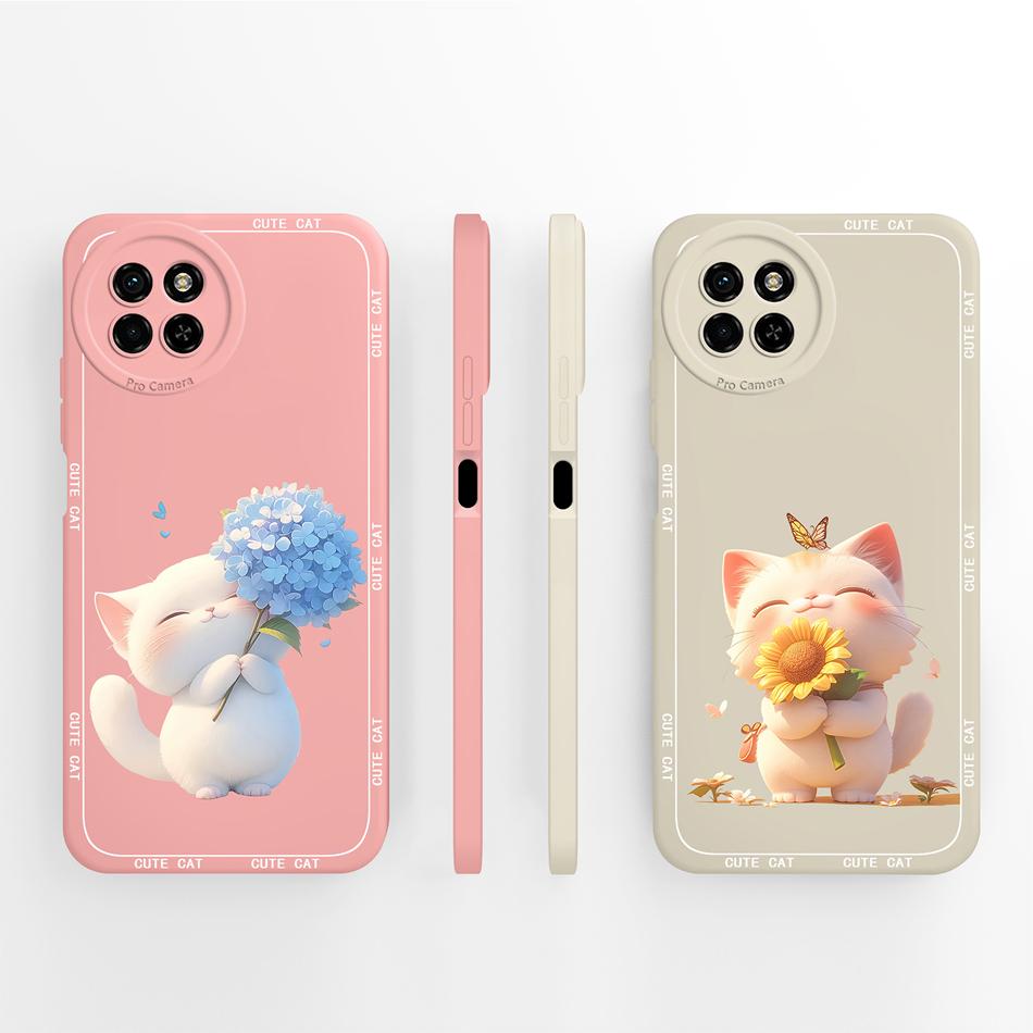 För itel S23 Plus Telefonfodral Sött Kreativt Fullt Skydd Funda För itel S 23 Plus Mjukt Flytande Silikon Lättviktigt Skal Capa