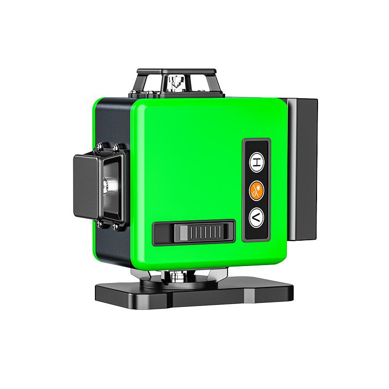 Green Light Laser Level: 12 & 16-Line Infrared, High Precision, Automatic Wall & Floor Leveling