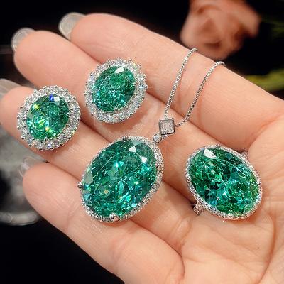 Jewelry Simulation Bird'S Nest Chepala Green Jewelry Light Luxury Set 15 * 20-13 * 18