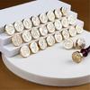 Wax Seal Stamp Set,Sealing Stamper Kits,Wedding Postage Stamp,Wood Handle with Brass Head for Wedding Greeting Cards
