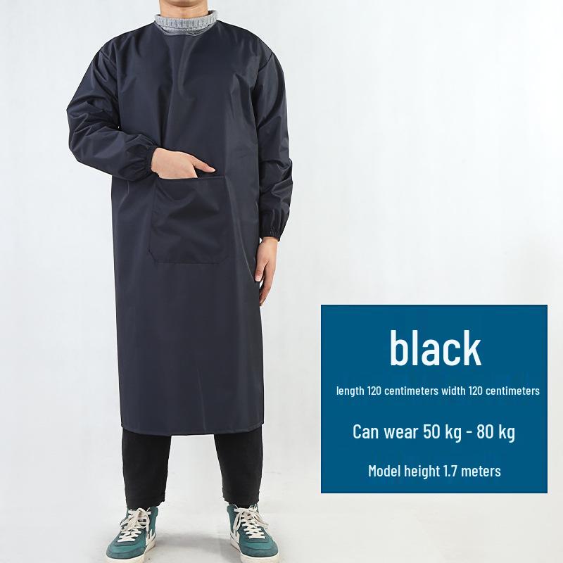 Unisex Waterproof Oil-Proof Long Sleeve Apron for Kitchen and Home