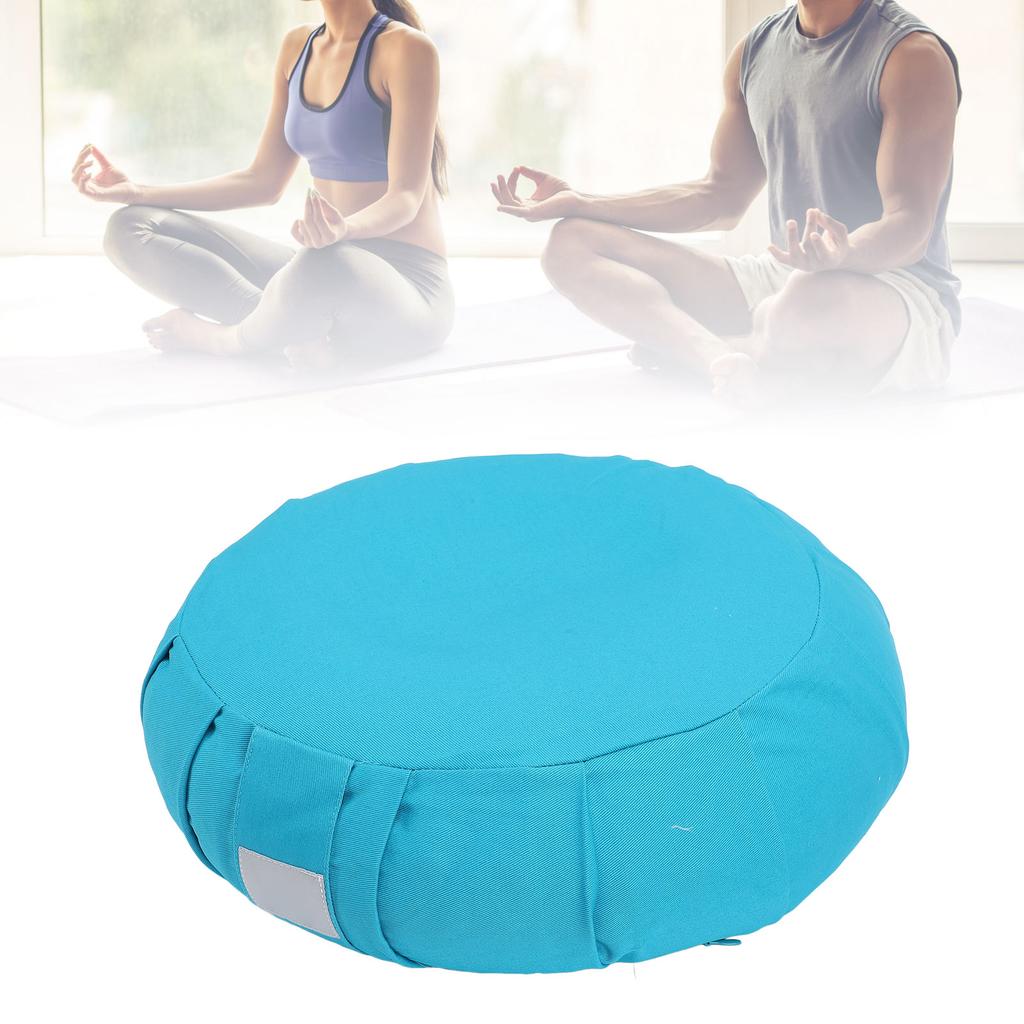 Buckwheat Hulls Meditation Cushion     Kneeling Pillow Cotton Cover Carry Handle Meditation Floor Pillow for Sitting On Floor