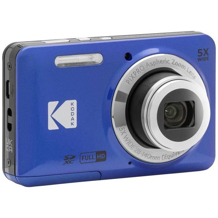 Kodak Pixpro FZ55 Friendly Zoom Appareil photo numérique 16 Mill. Optika Pixel Zoom: 5 x modré video Full HD, HDR-video