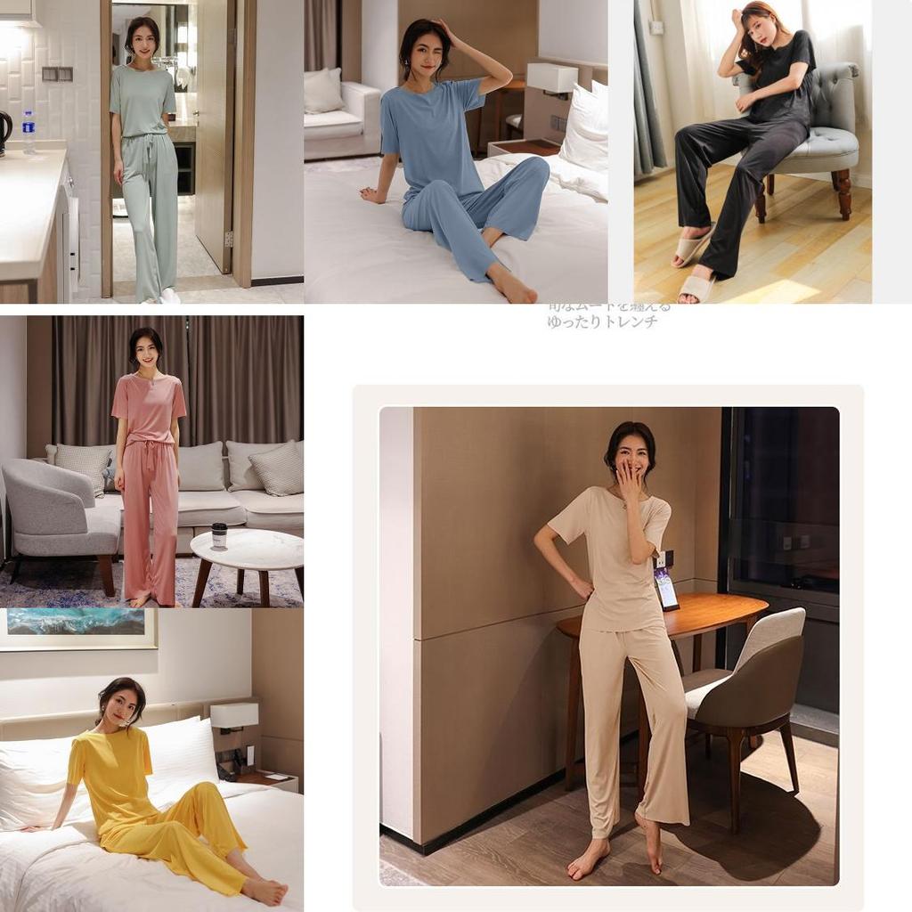 Ice Silk Ladies Sleepwear Set With Breathable Comfort For Home Use