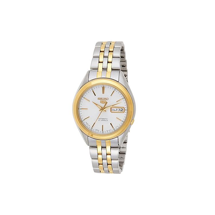 SEIKO Seiko5 Collection Automatic Mechanical Movement Stainless Steel Strap Watch Men s Watches SNKL24J1 White Dial