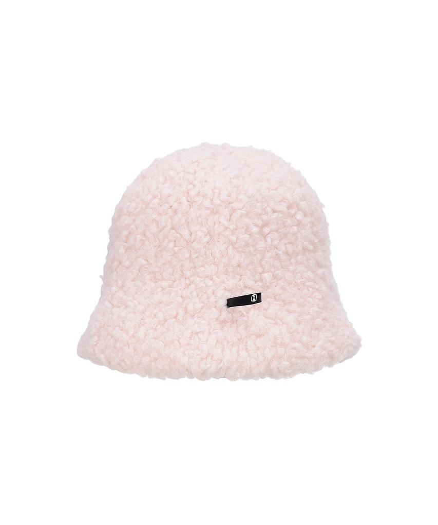 Bajal Va Square Long Label Fleece Tulip Hat Pink