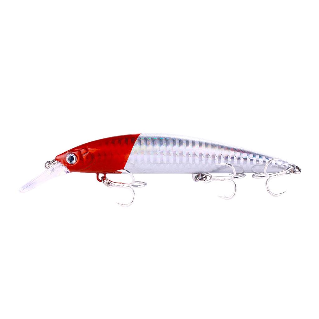 Hard Lure Minnow 13cm-36g Sinking Minnow Hard Bait Fishing Lures Minnow with Treble Hook