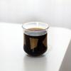 Tasse à café style japonais en verre borosilicaté à motif tortue, finition craquelée or, tasse à arôme de café, résistante à la chaleur, tasse à thé aux fleurs c