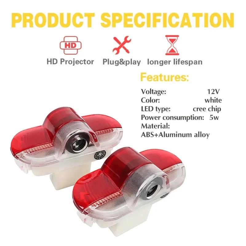 BGH1 2026 Hot For VOLKSWAGEN VW LED Car Door Interior Decoration Light Bulbs Accessories For VW Caddy MK3 Bora Lavida Golf 3 4 MK3 Be GE9