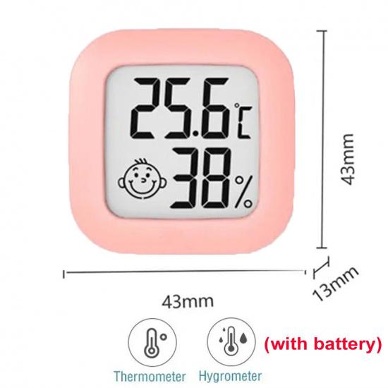 

1 Pc Digital LCD Thermometer Hygrometer Indoor Room Mini Electronic Temperature Humidity Meter Sensor Gauge for Home Baby розовый