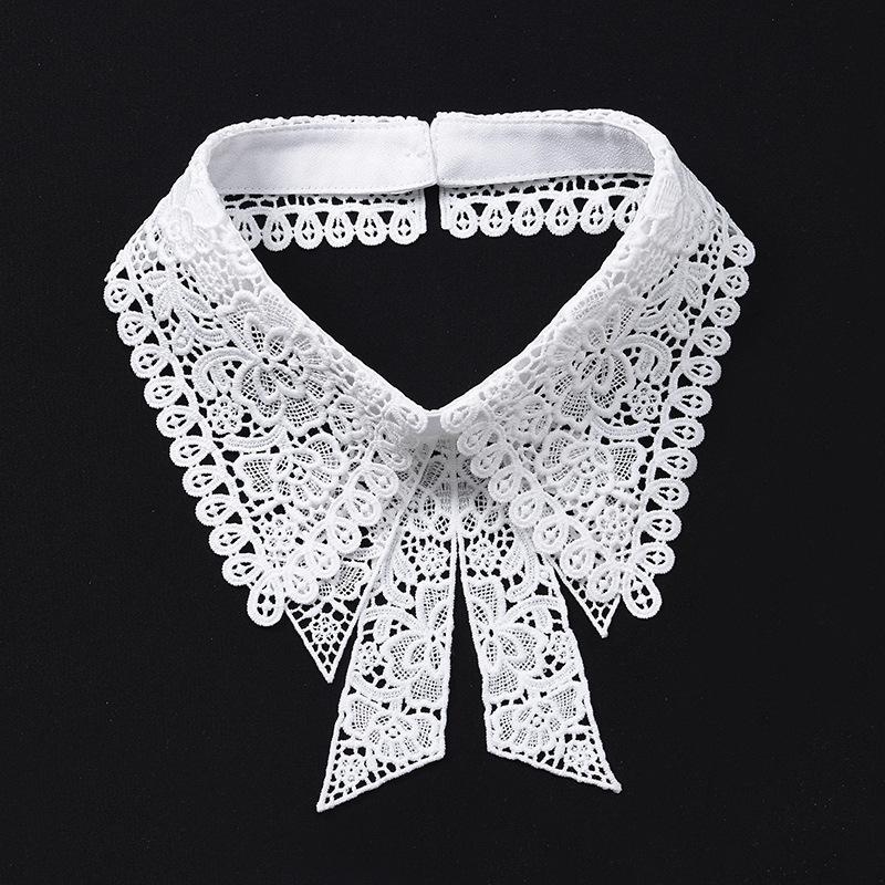 Neckline Detachable Polyamide Fake Collar DIY Lapel Half Shirt Shawl Wrap Women Girls