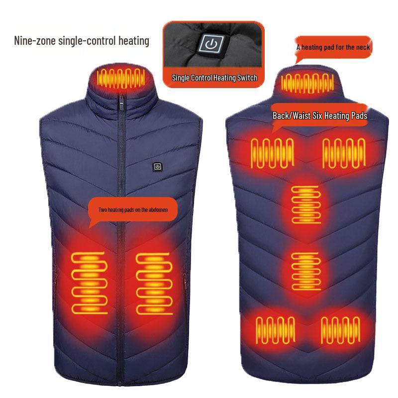 Men's USB Electric Heated Vest for Autumn and Winter