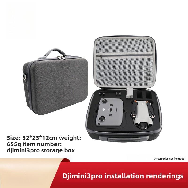 

Protective EVA Drone Carry Case Foam Holder Bag for Dji Mini 3 Pro Organizer Drone Accessories Cable Charger Custom PU Nylon Bag срібний