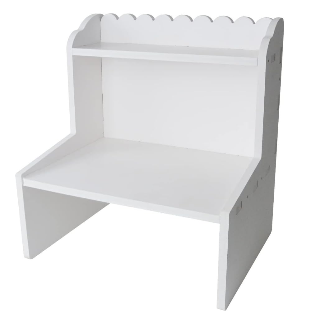 

Desk Storage Desktop 2 Large and Neat Storage for and Small Items Rack, Bookshelf, Tiers, Capacity, Space-Saving Stationery, Cosmetics, [White] білий