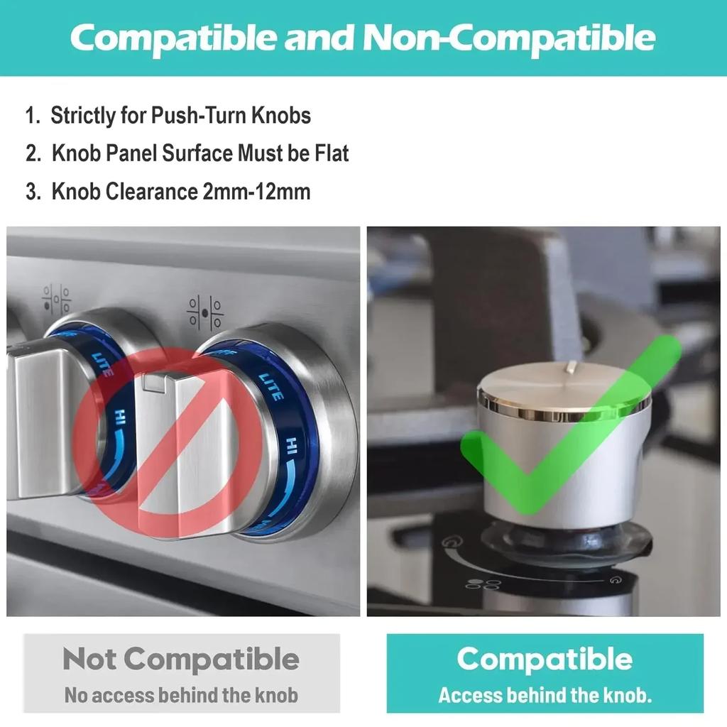 1-11PCS Stove Knob Covers for Kids Gas Stove Knob Locks Baby Safety Oven Knob Covers for Child Pet Safety Childproofing Tools