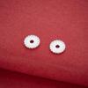S925 Sterling Silver Chinese Gear Spacer for DIY Jewelry & Beading: Bracelet, Necklace, Prayer Beads