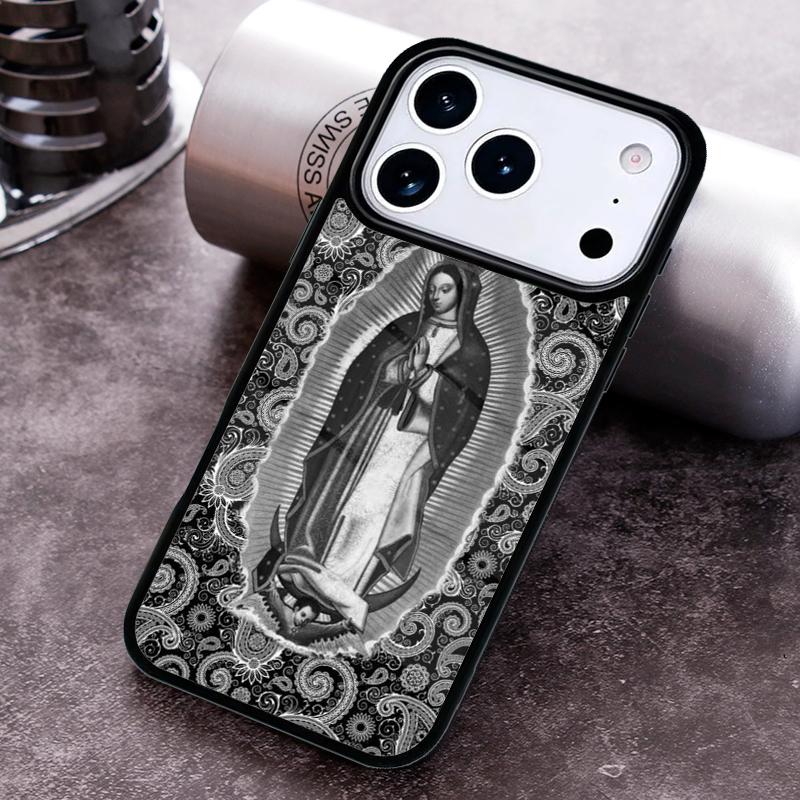 New Virgin De Guadalupe Phone Case for iPhone 17 16 15 Pro Max Air 14 13 12 11 Plus Shockproof Capa Cover