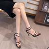 New summer fairy one-word with stiletto women's sandals open-toed feet sexy versatile high heels