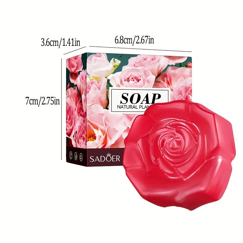 Rose Essential Oil Handmade Soap -  Face Wash Foam Facial Cleanser Whitening Nourishing Moisturizing Anti Acne Body Bathing Facial Soap