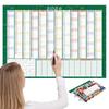 Dry Erase Wall Calendar 2026 Laminated Tear-Resistant Poster 36x24 Inch with Markers Included Giant Grid for Plans, Schedules