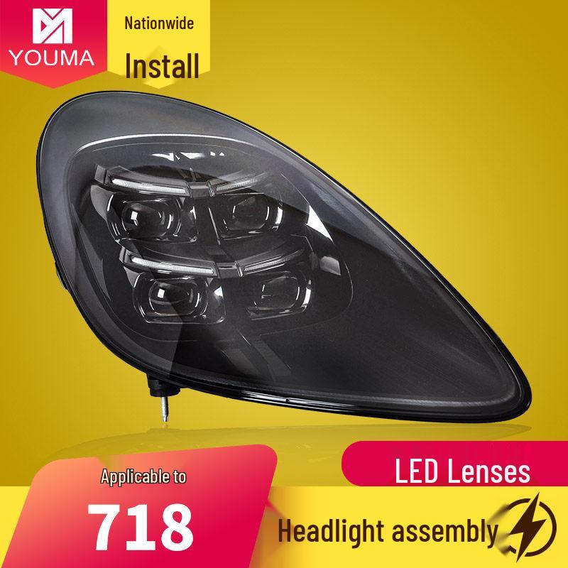 LED Headlights for Porsche 718 (2016-2024), including Cayman 982 and Boxster.
