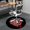 1pc Spider Web Office Round Area Rug, Indoor Mat Suitable ForOffice, Under Office Chairs Bedroom Living Room Home Decor, Room Deco q059