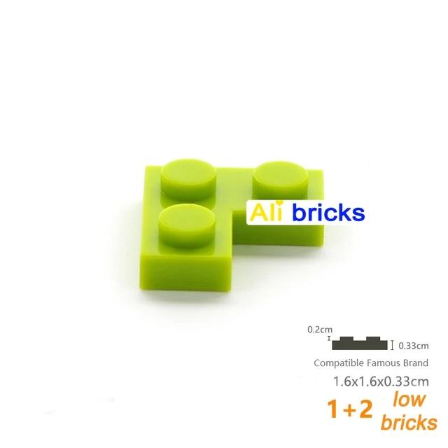 Non-Toxic 20Pcs Moc Parts 2420 Plate 2 X 2 Corner Compatible Bricks Diy Assmble Building Blocks Particle Kid Puzzle Brain Toy Gift