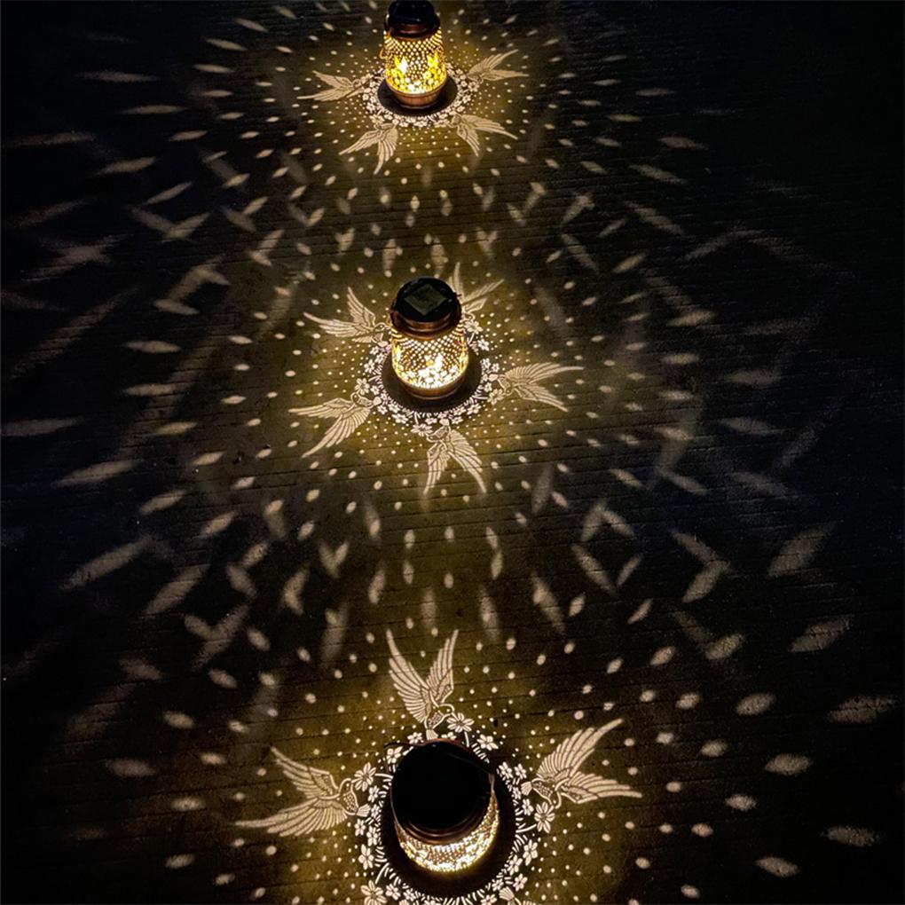 Solar Lantern For Garden Decoration With IP65 Waterproof Protection Level Solar Projection Light