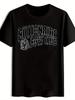 1pc Billionaire Boys Club Graphic Print Short-Sleeve T-Shirt Black with White L Unisex T-Shirt