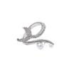 New Open Women's Ring Niche Design High-end Luxury Light Luxury Exquisite Micro-encrusted Artificial Zircon Fishtail Party