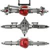 Metal Alloy Front Middle Rear Straight Axle with Servo Base for 1/10 RC Rock Crawler Car Axial SCX10 RC 4WD D90 Upgrade Parts